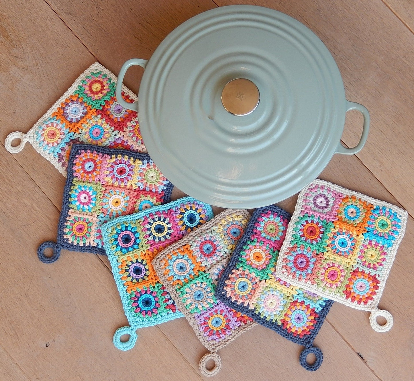 POTHOLDER SQUARES Crochet pattern