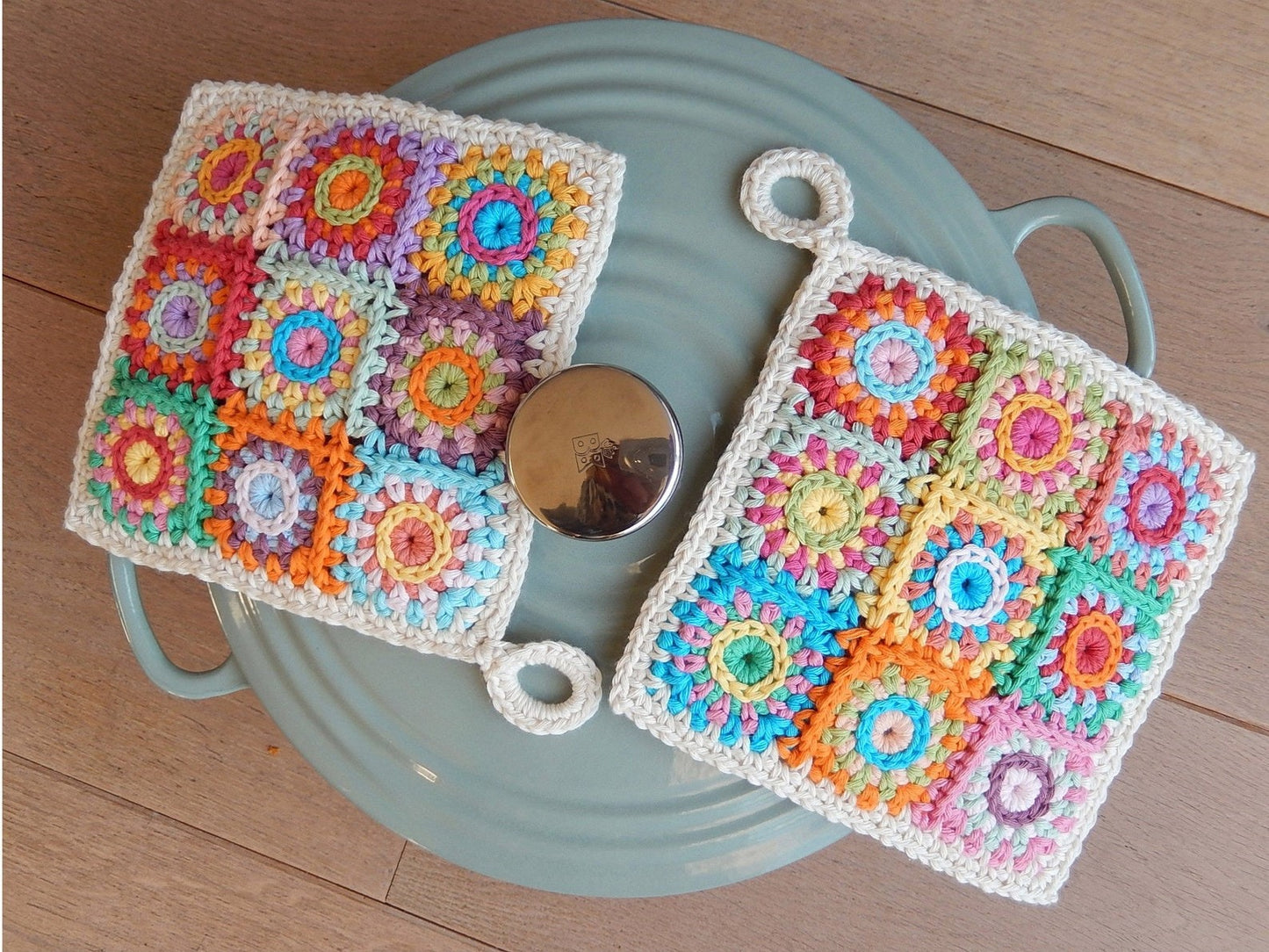 POTHOLDER SQUARES Crochet pattern