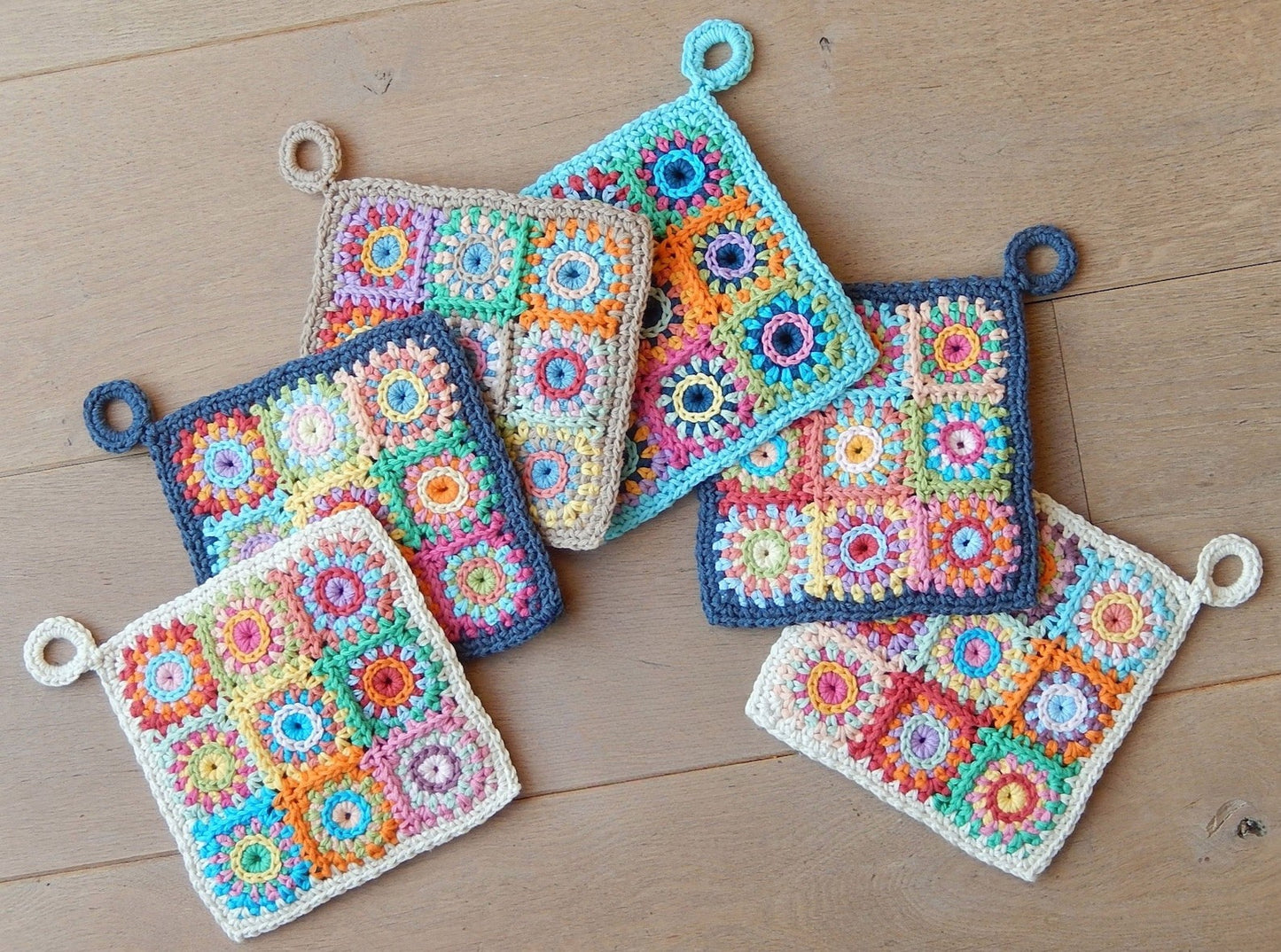 POTHOLDER SQUARES Crochet pattern