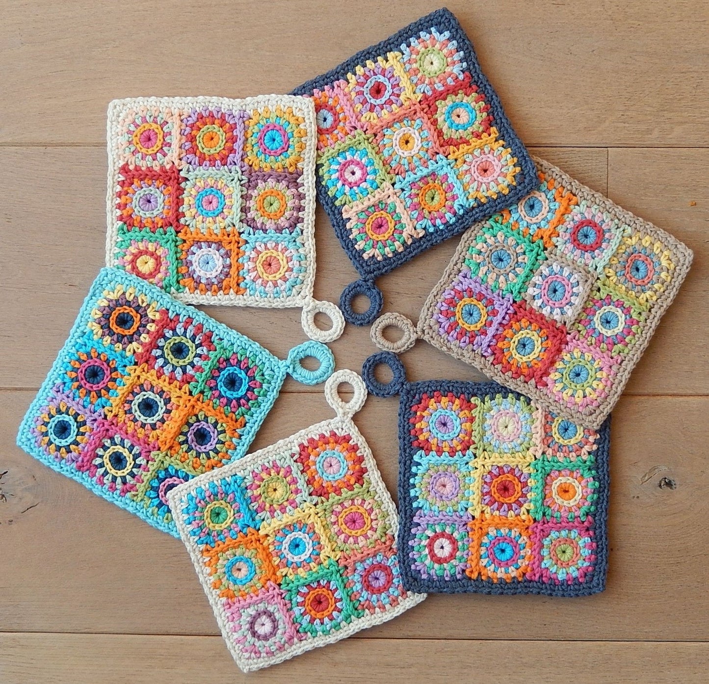 POTHOLDER SQUARES Crochet pattern