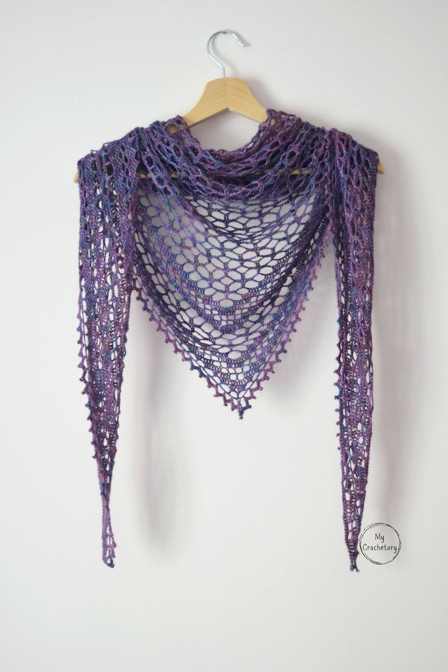 Nightfall Lace Shawl Crochet Pattern