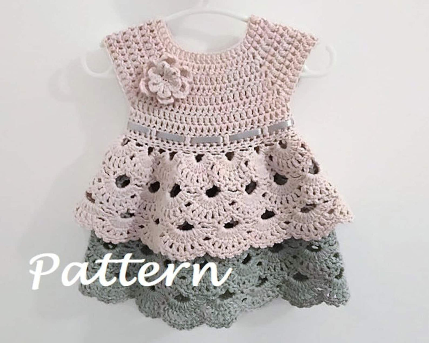 Daisy Double Skirt Flower Crochet Pattern