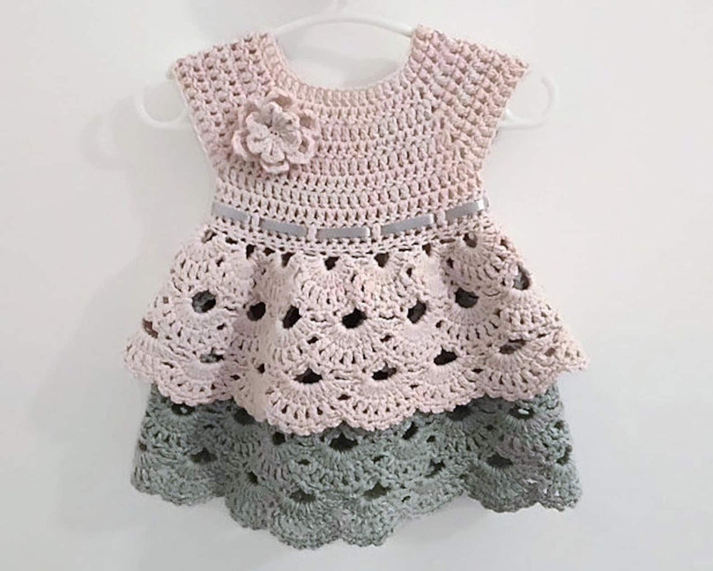 Daisy Double Skirt Flower Crochet Pattern