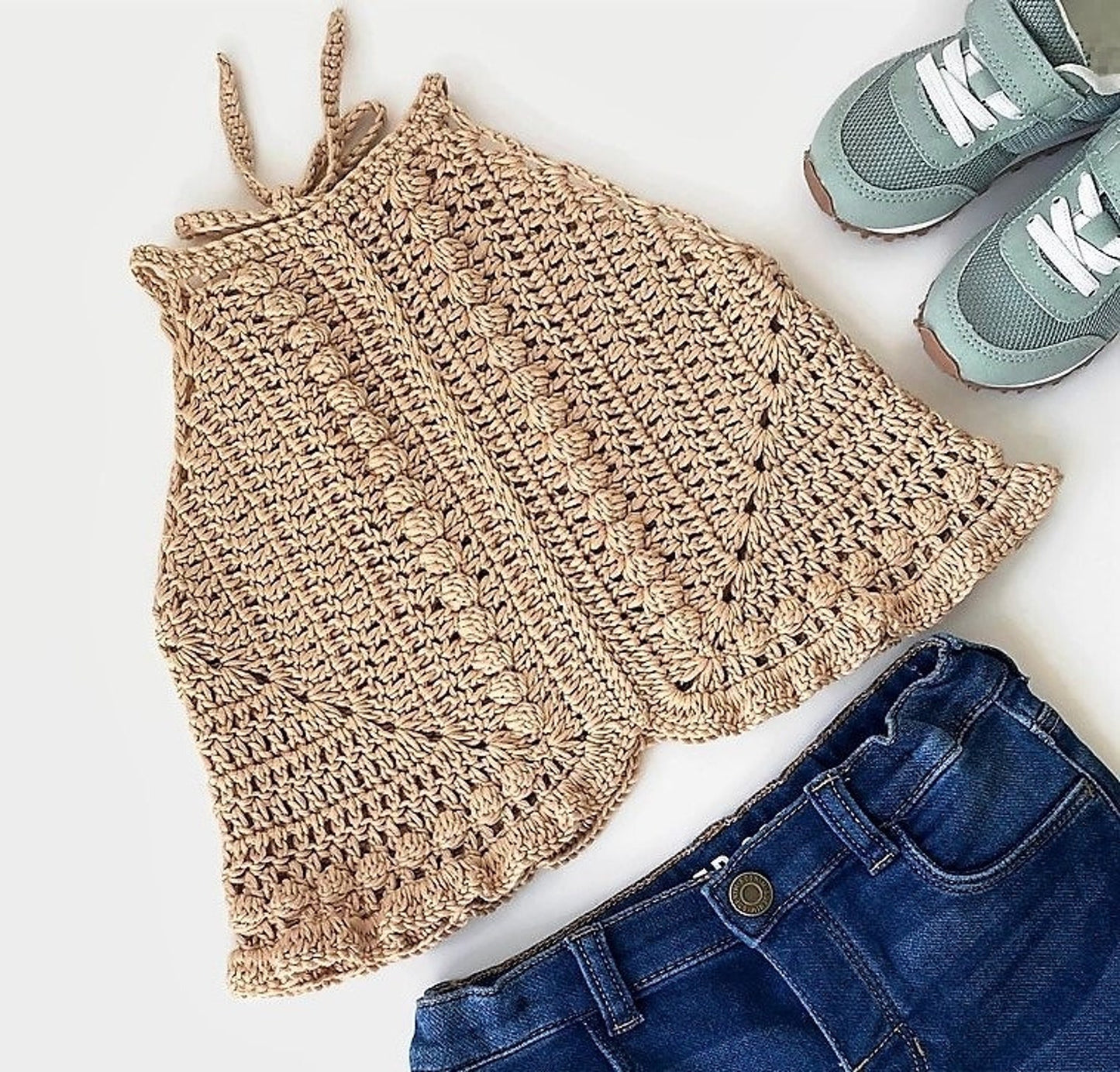 Liv Granny Square Top Child Crochet Baby