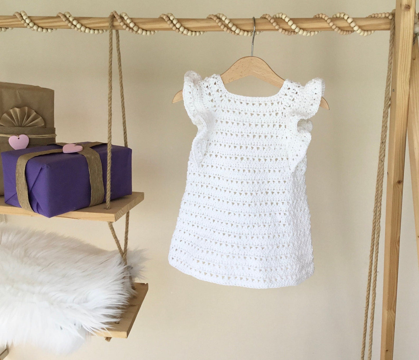 Mia Baby Girl Frill Dress Crochet Pattern