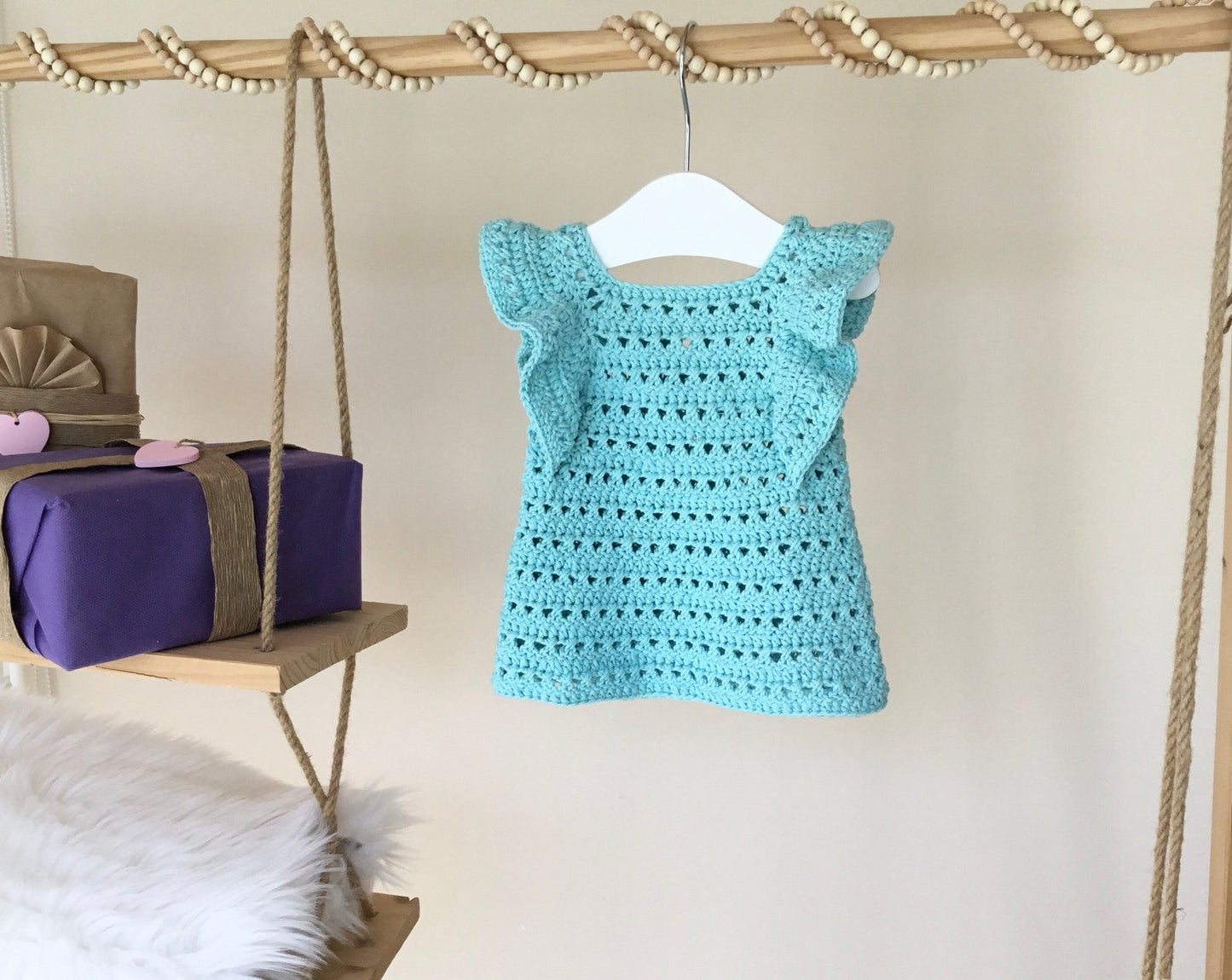 Mia Baby Girl Frill Dress Crochet Pattern