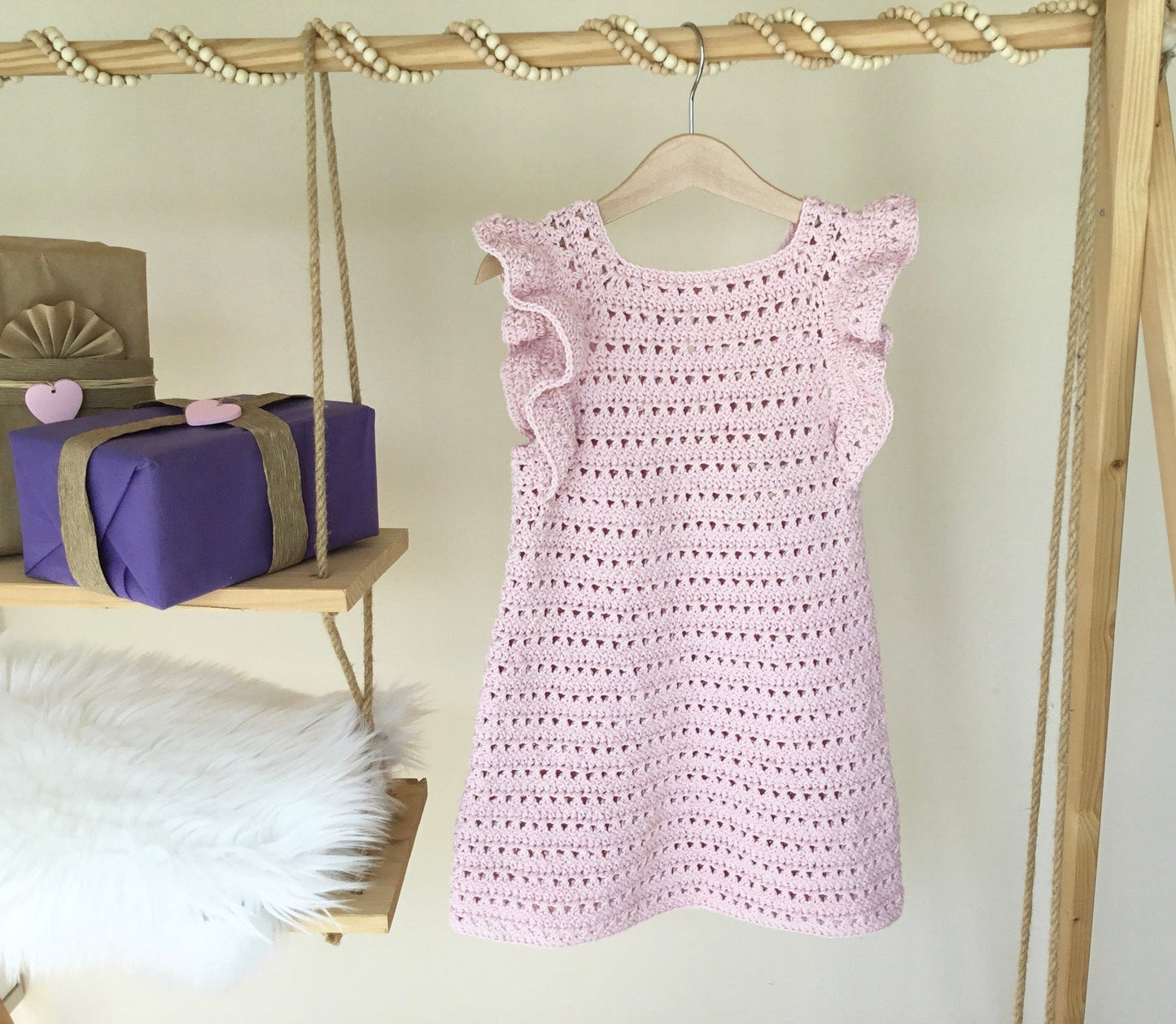 Mia Baby Girl Frill Dress Crochet Pattern