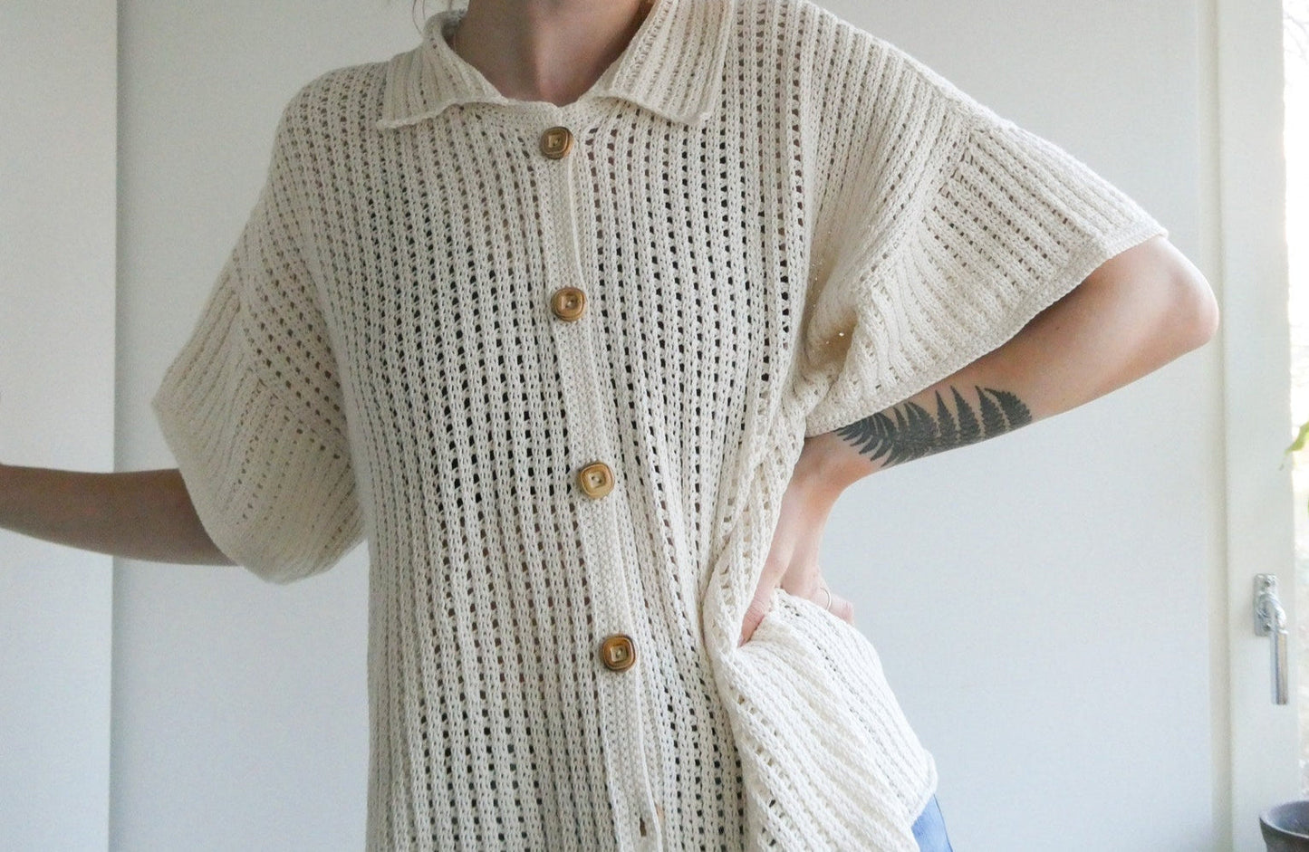 Jebel Button Up Crochet Pattern
