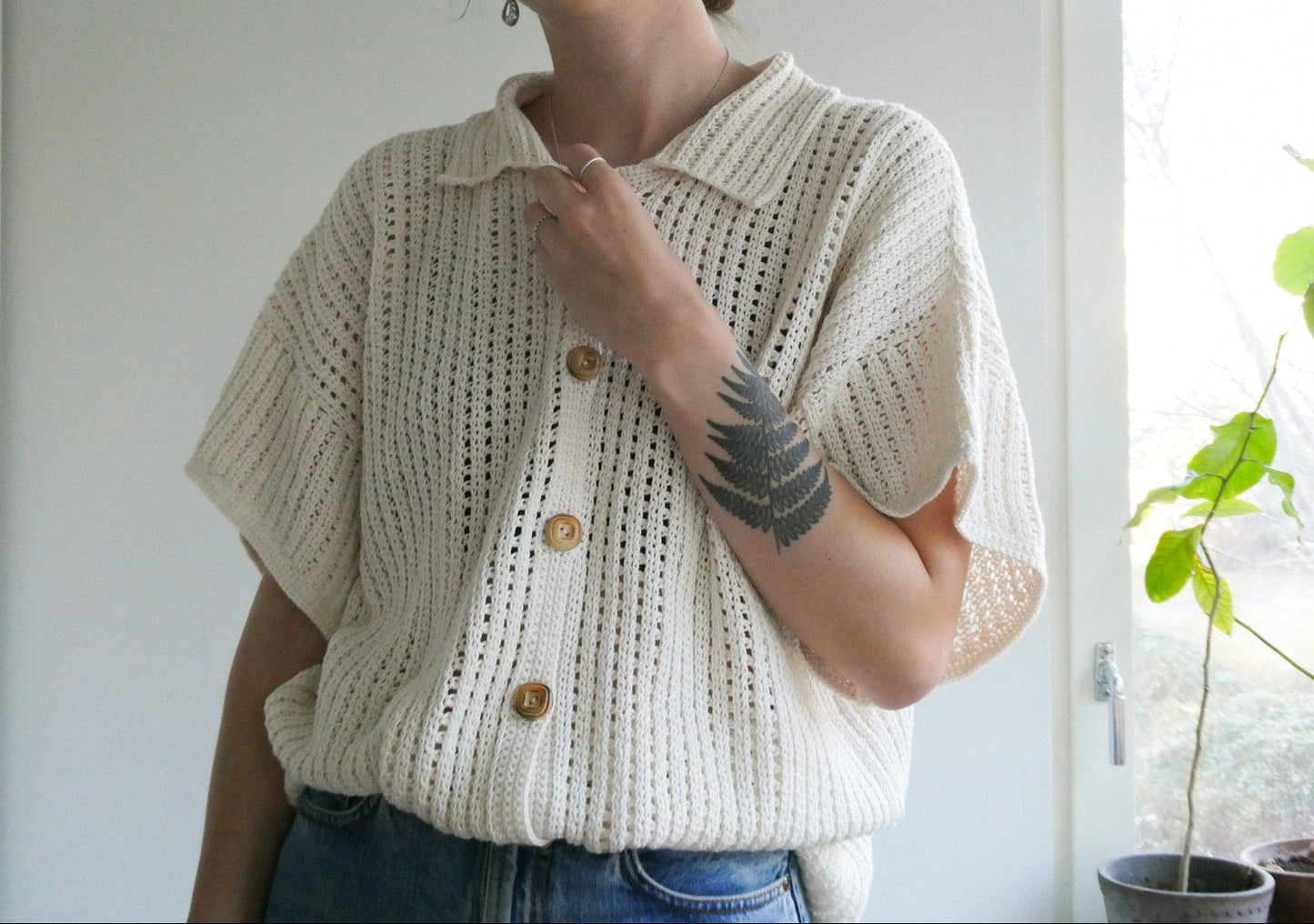 Jebel Button Up Crochet Pattern