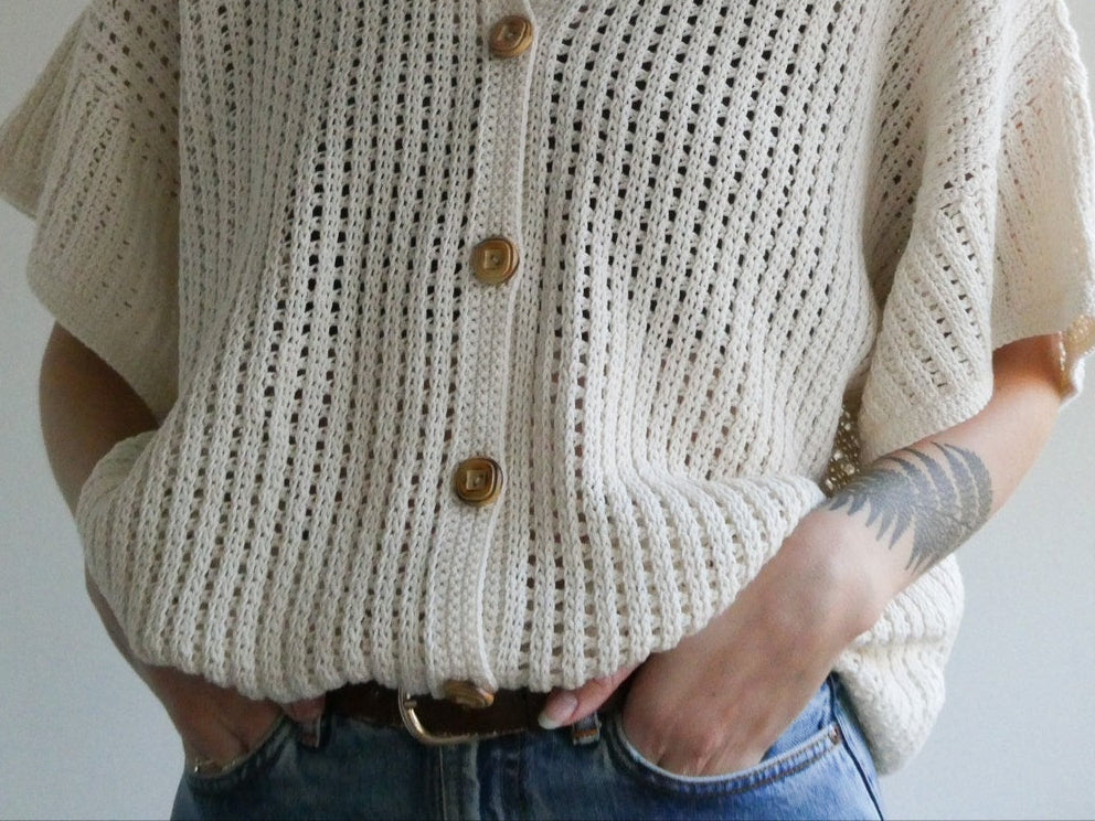 Jebel Button Up Crochet Pattern