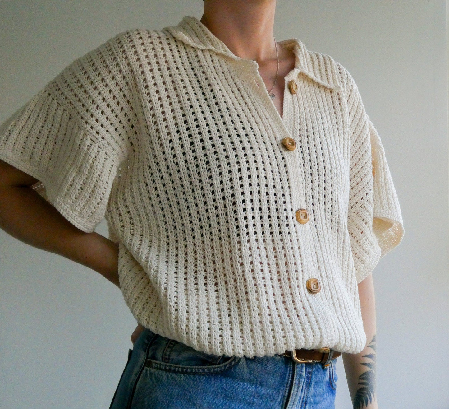 Jebel Button Up Crochet Pattern