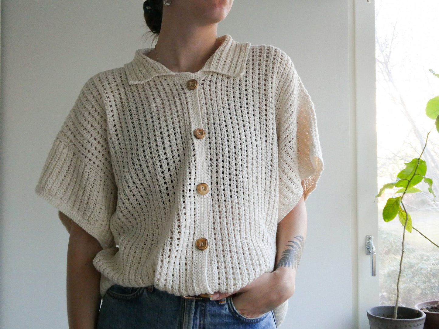 Jebel Button Up Crochet Pattern