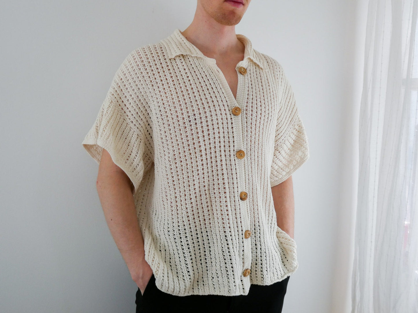 Jebel Button Up Crochet Pattern