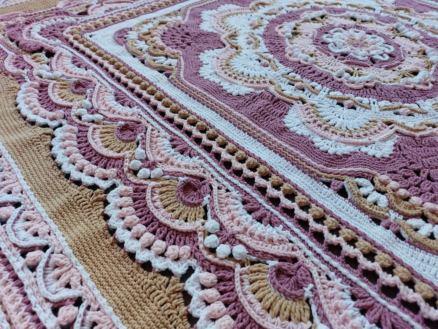 Blooming Joy blanket Crochet Pattern