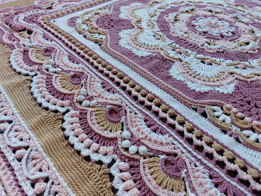 Blooming Joy blanket Crochet Pattern