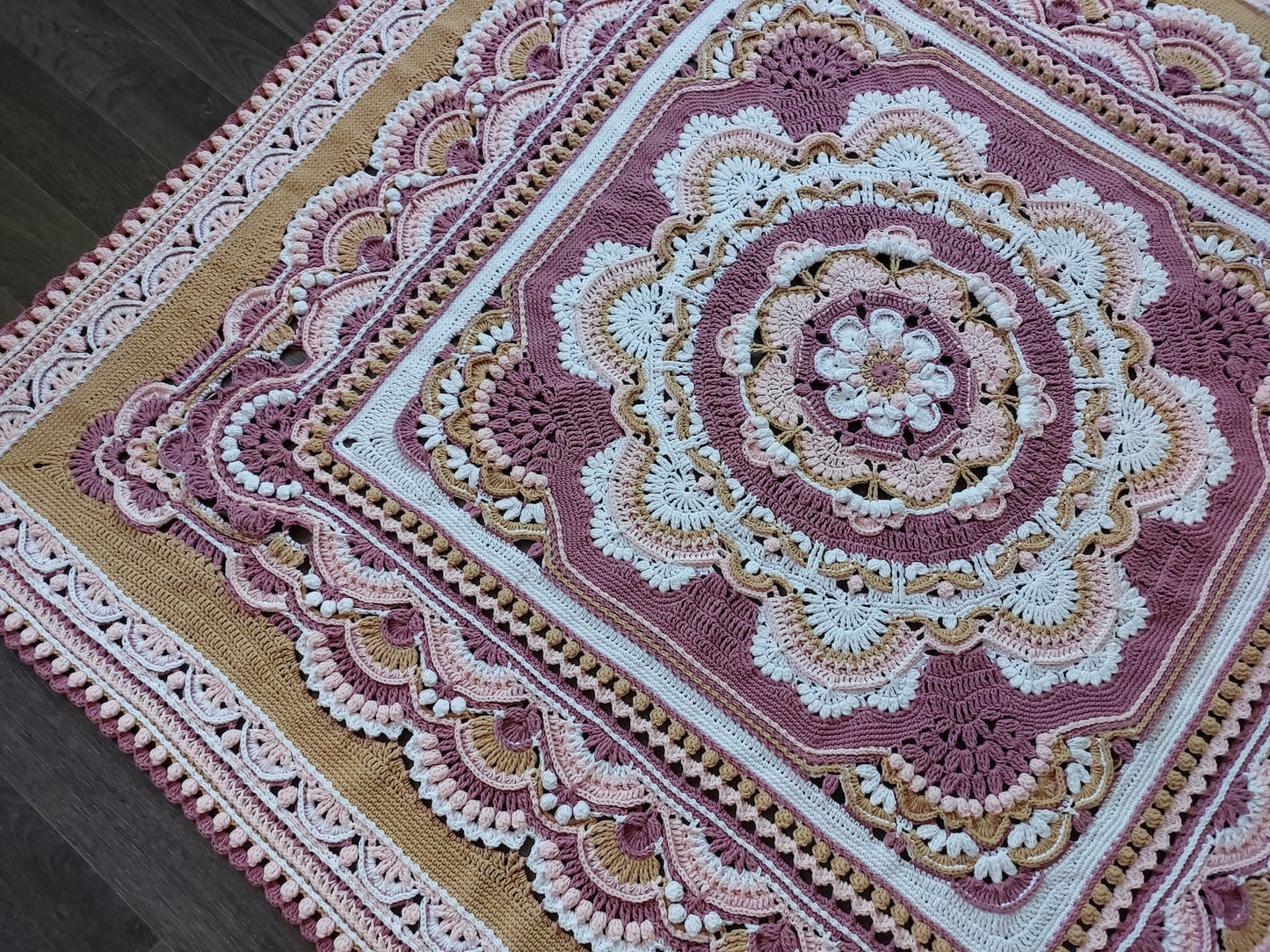 Blooming Joy blanket Crochet Pattern