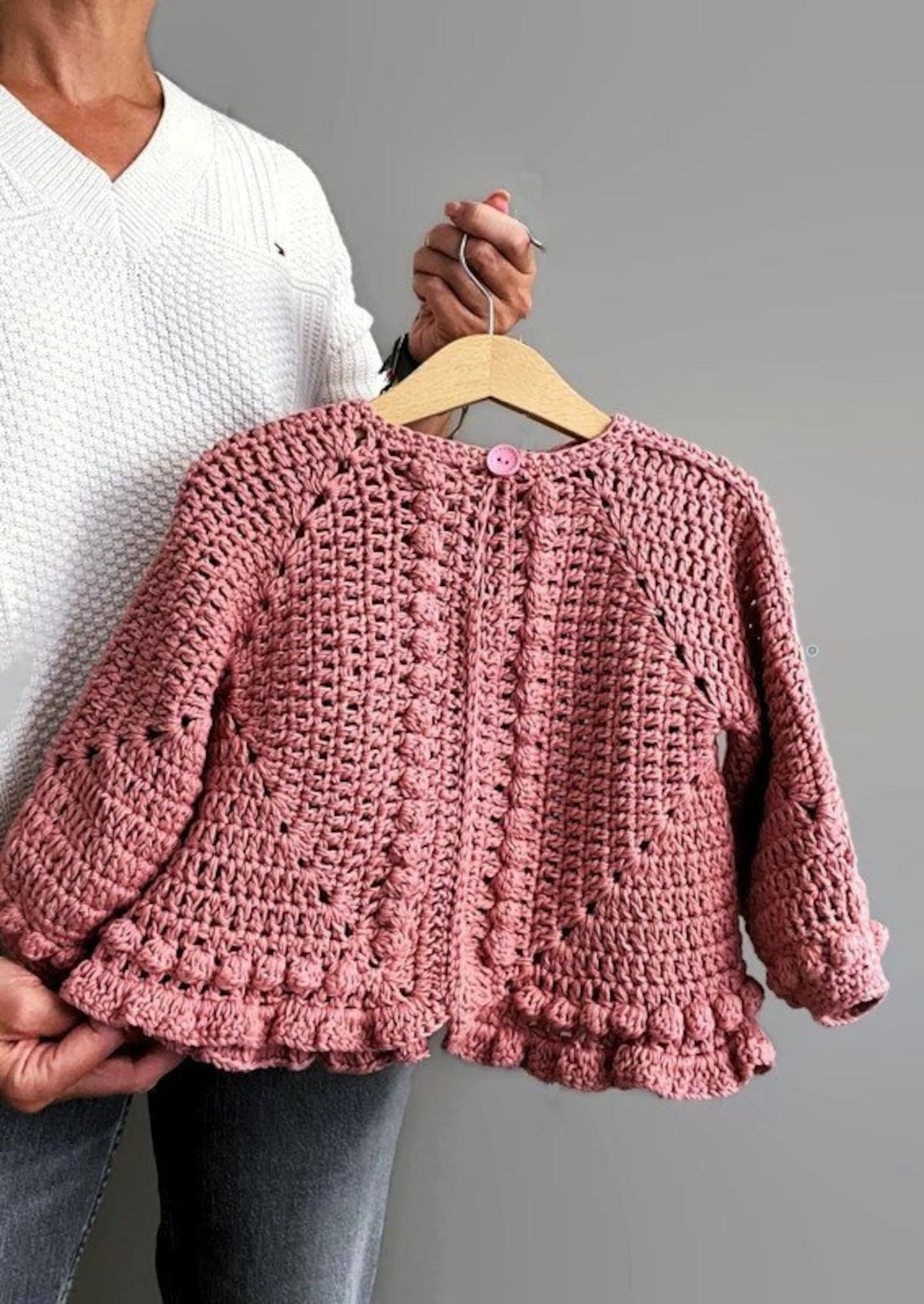 Child Granny Square Sweater Crochet Pattern