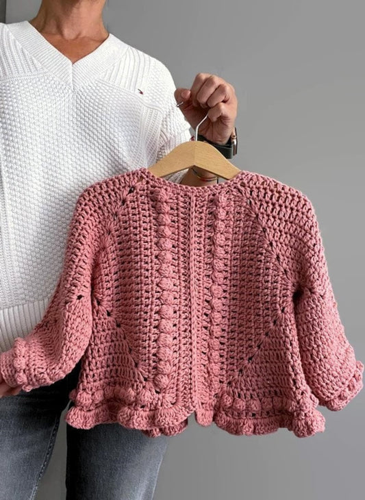 Child Granny Square Sweater Crochet Pattern