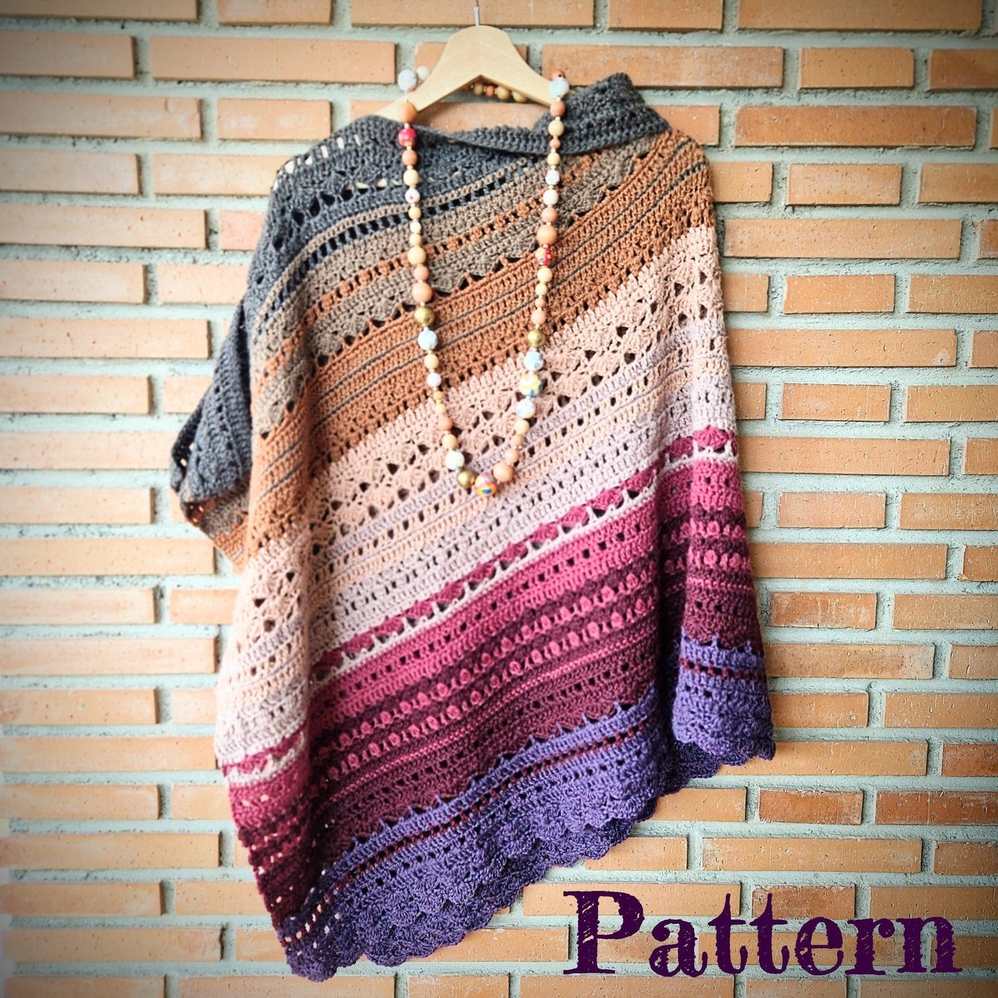 YakButterTea Poncho crochet pattern