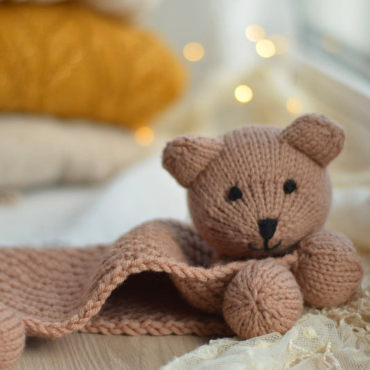 Bear Baby comforter KNITTING PATTERN