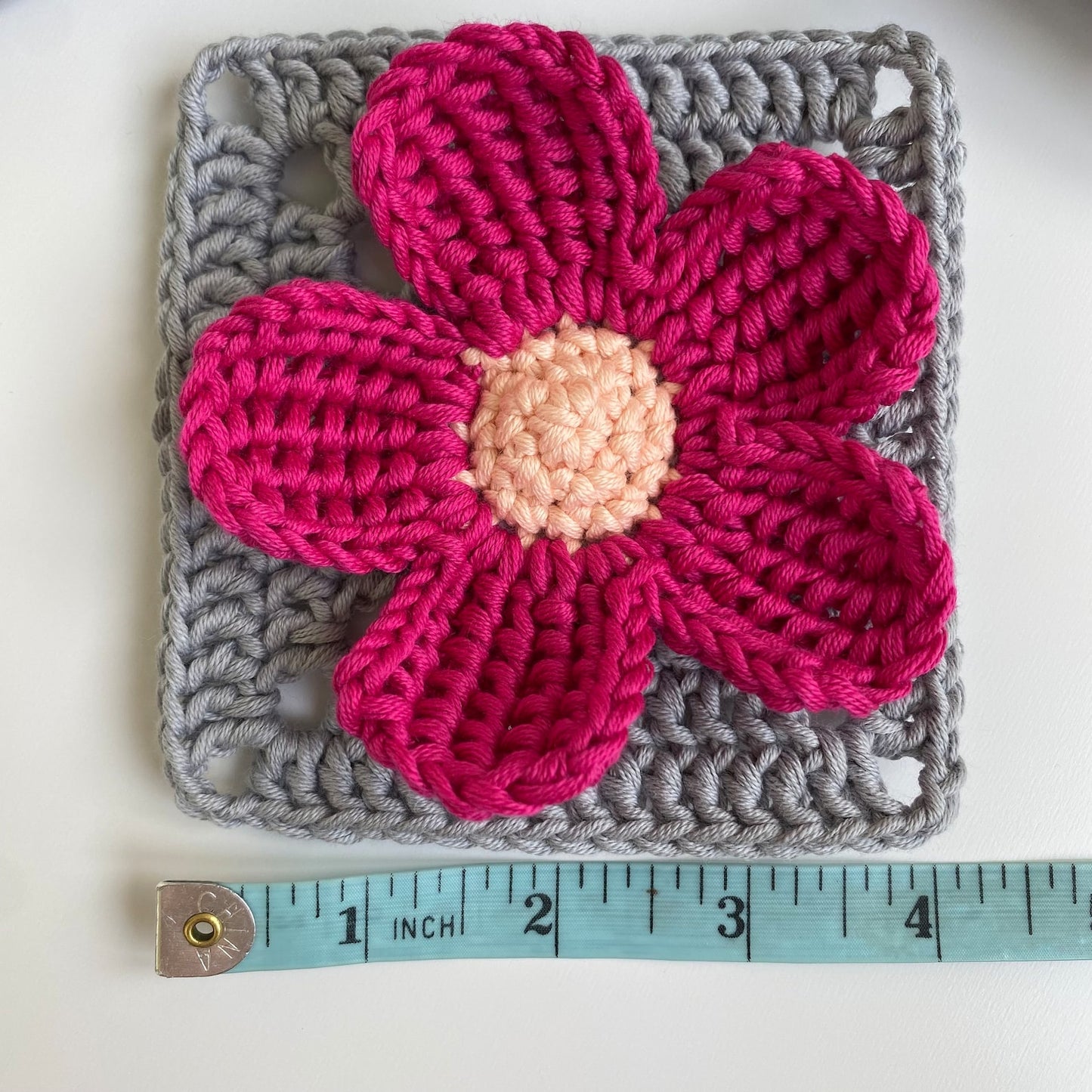 Rose Bag Granny Square Crochet Pattern
