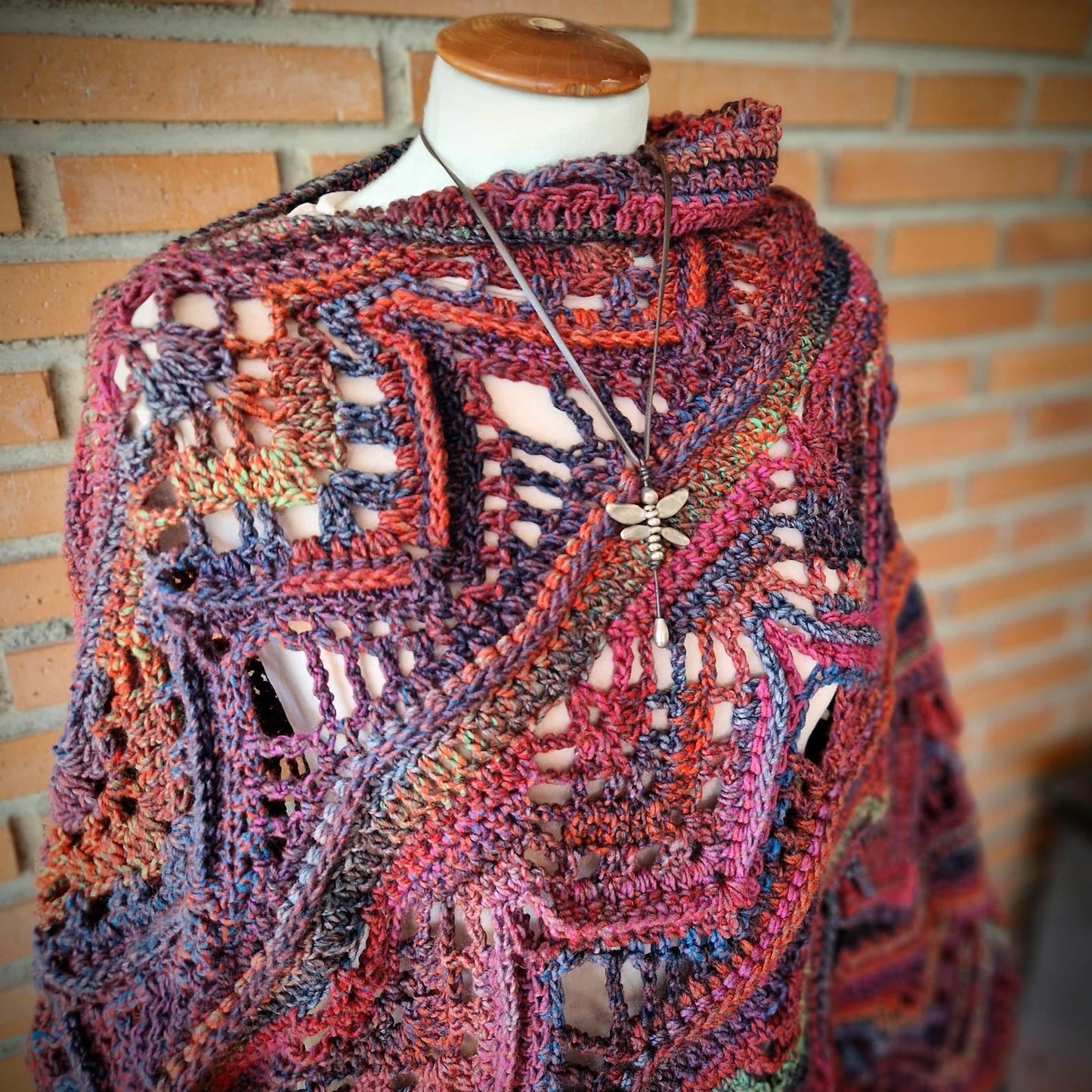 RooibosTea Poncho crochet pattern