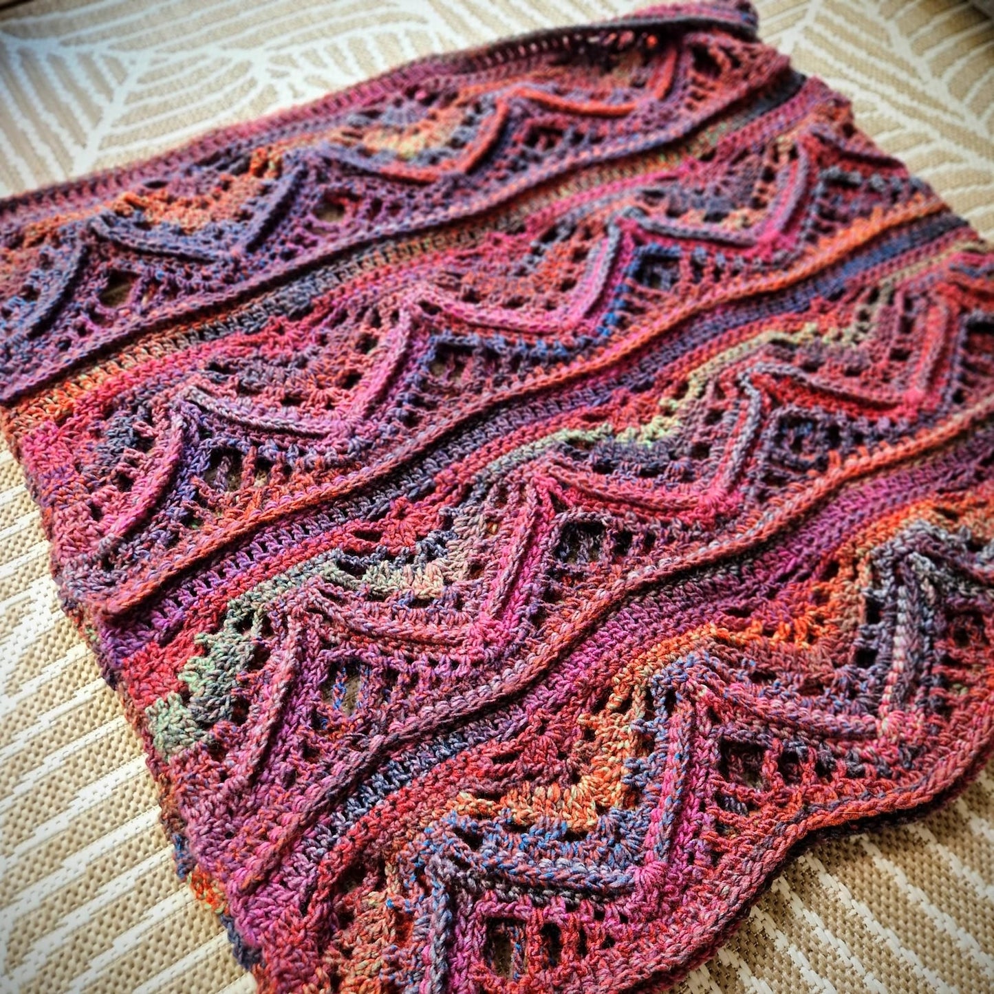 RooibosTea Poncho crochet pattern