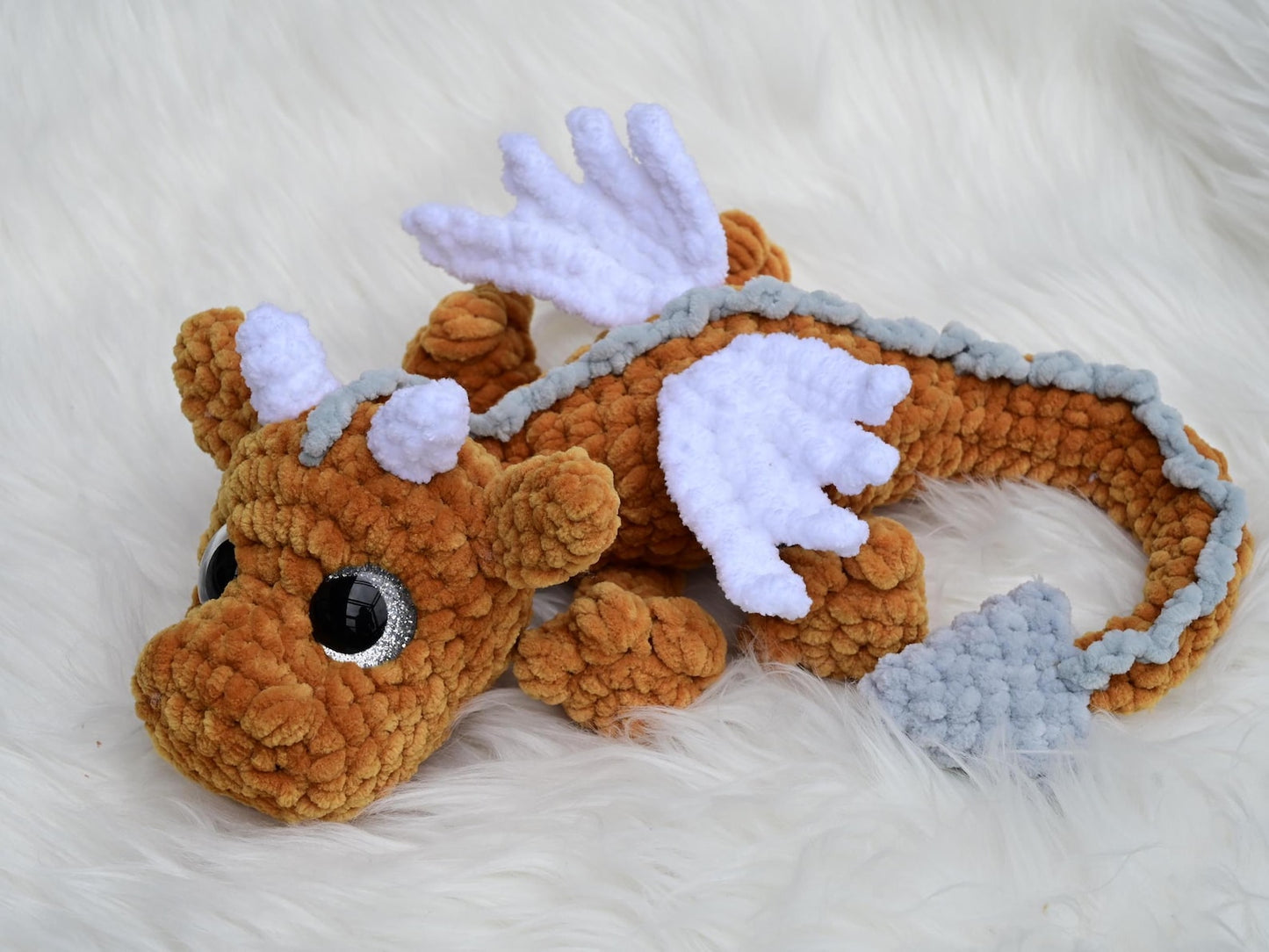 Linus the little dragon Crochet Pattern
