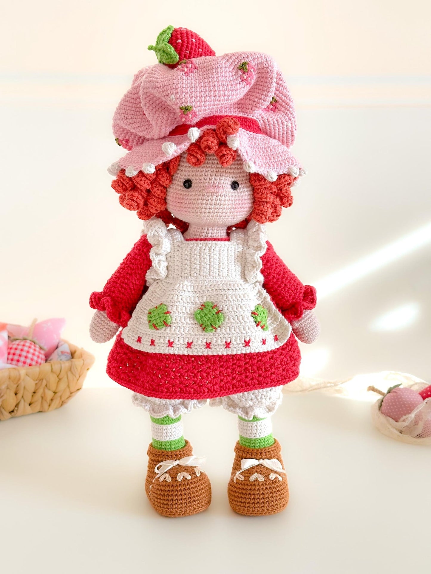 Strawberry Shortcake Amigurumi Doll Crochet Pattern