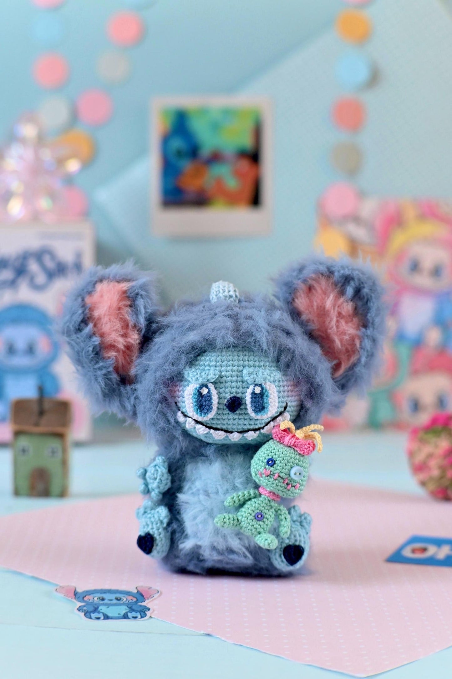 Keychain Alien Crochet Pattern