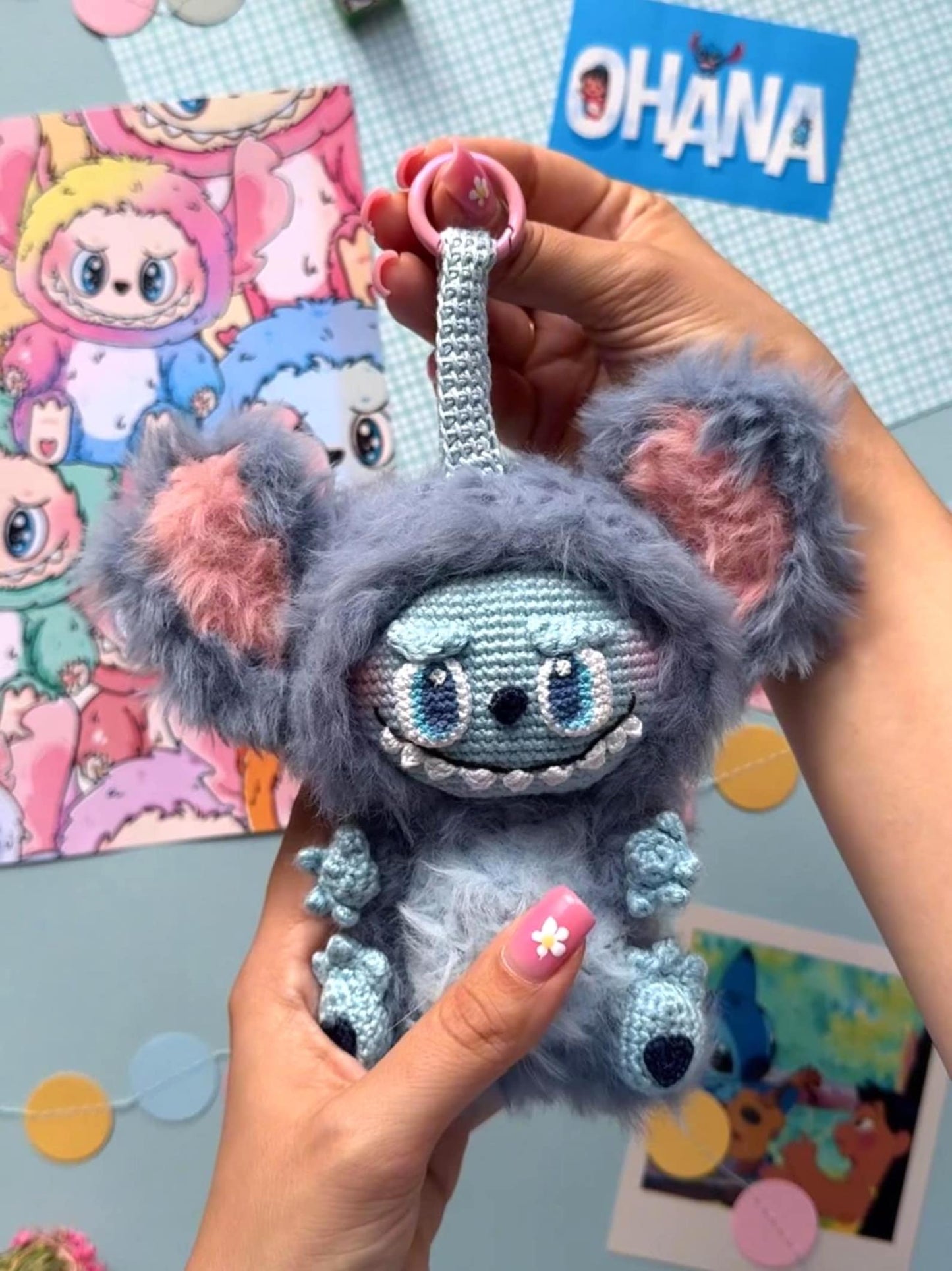 Keychain Alien Crochet Pattern