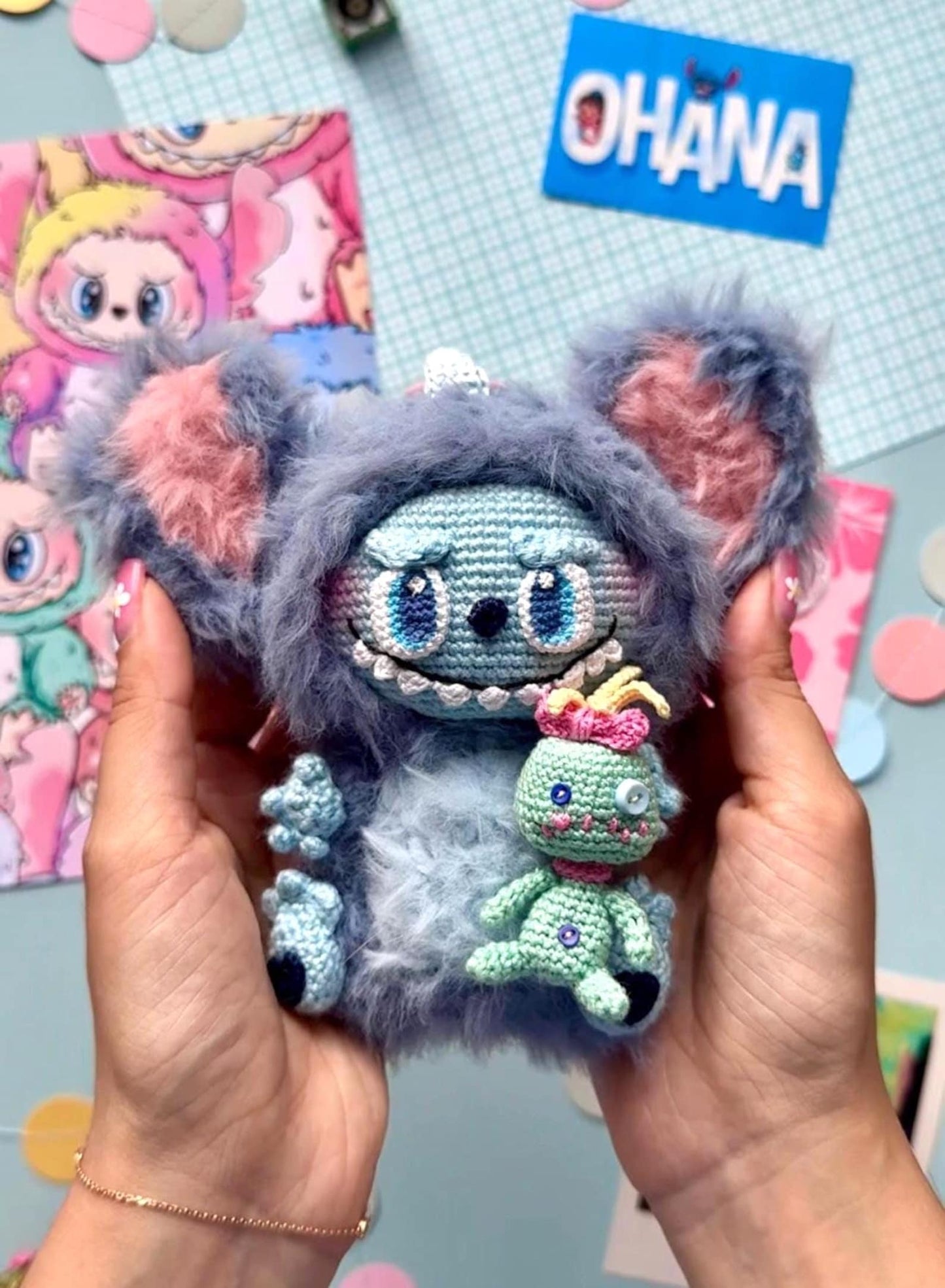 Keychain Alien Crochet Pattern