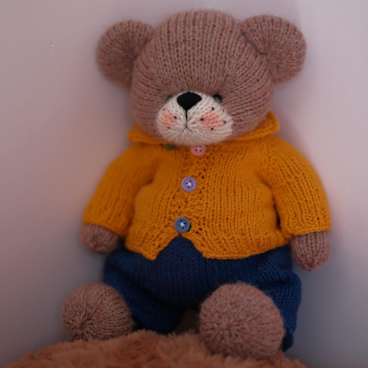 Cozy Teddy Bear Knitting Pattern