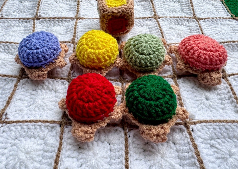 Turtle Racing Board Game Crochet Pattern
