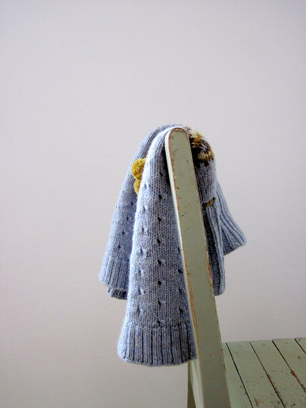 Indigo Frost Poncho Knitting Pattern