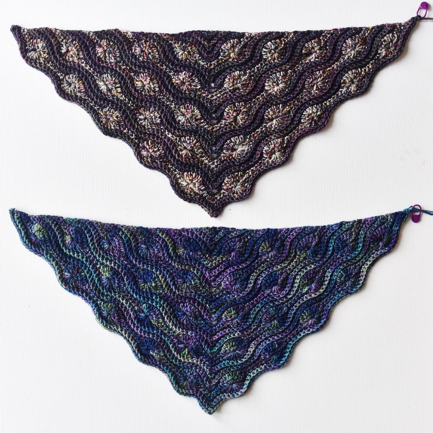 Textured Asymmetrical Shawl Crochet Pattern