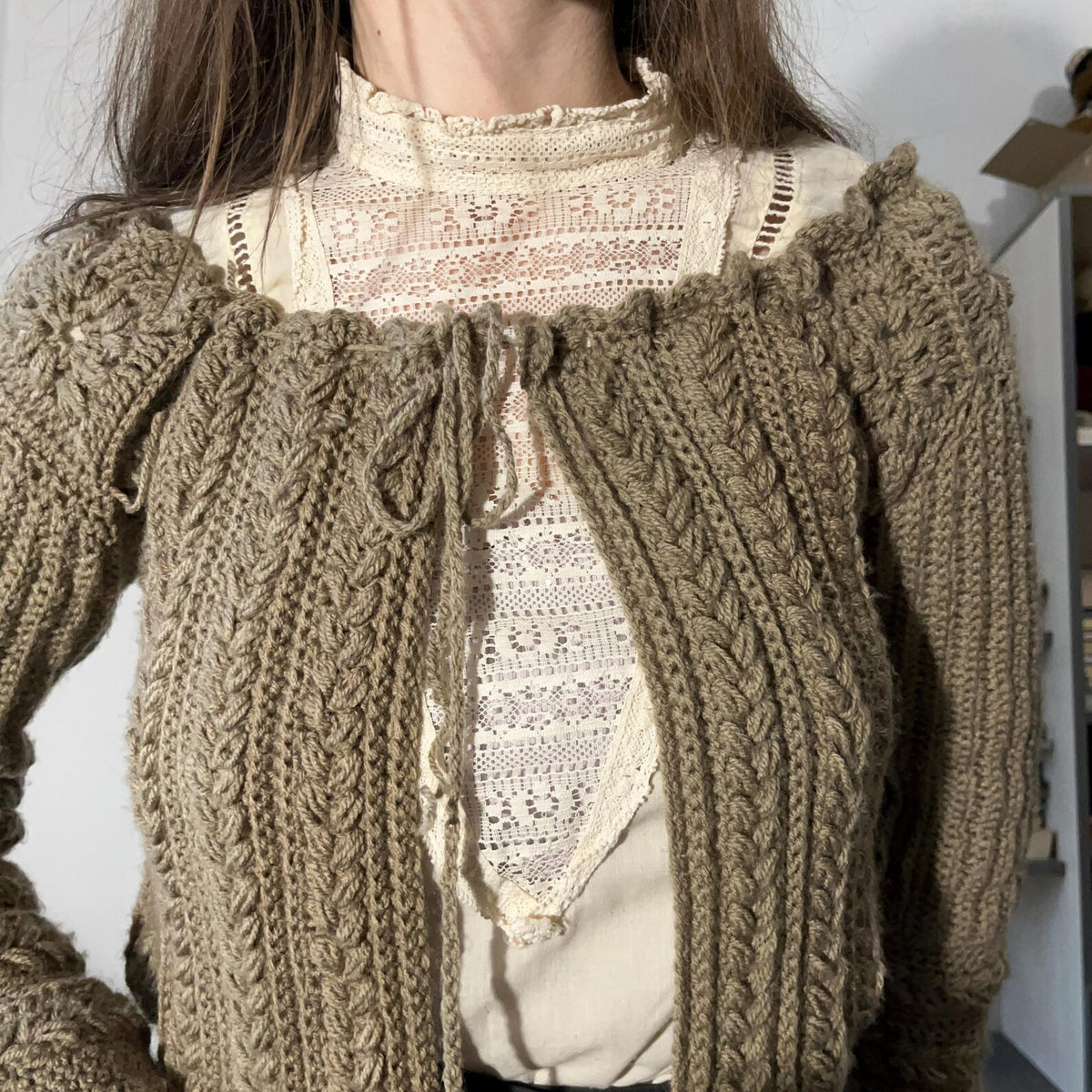 Vintage Autumn Fall Cardigan Crochet Pattern