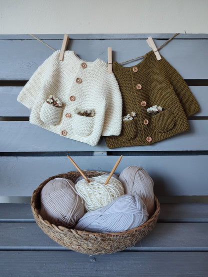 Joyous Baby Cardigan Knitting Pattern