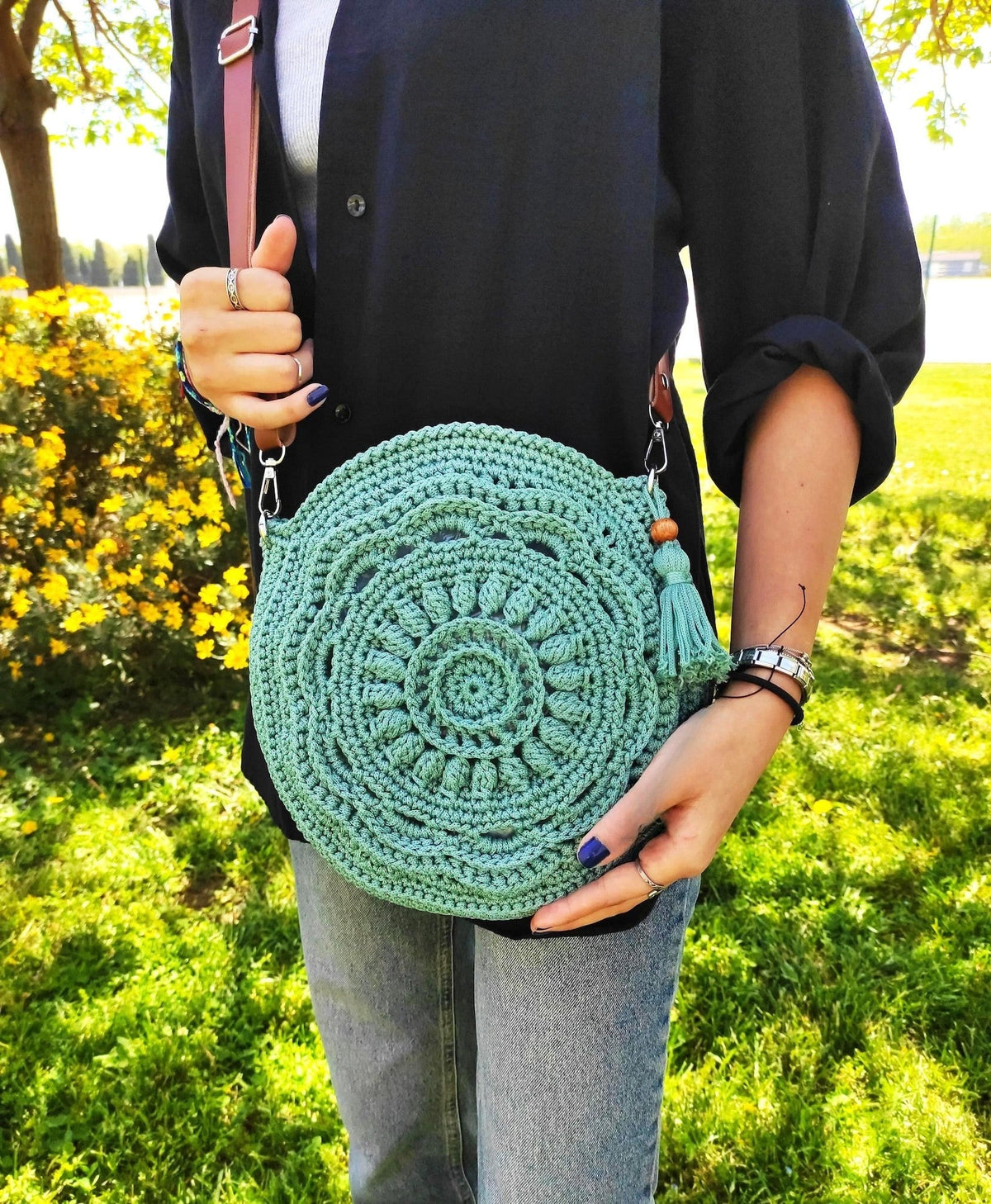 Boho Crossbody Bag Crochet pattern - OR