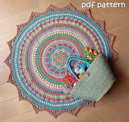 Boho Rug Crochet pattern