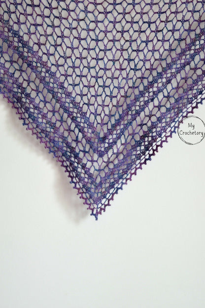 Nightfall Lace Shawl Crochet Pattern