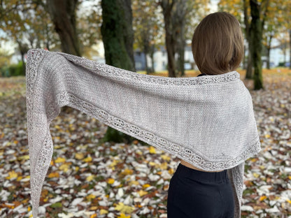 Textured Hooded Shawl Knitting Pattern