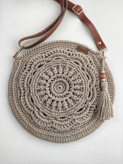 Boho Crossbody Bag Crochet pattern - OR
