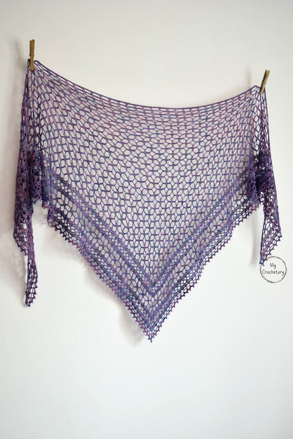 Nightfall Lace Shawl Crochet Pattern