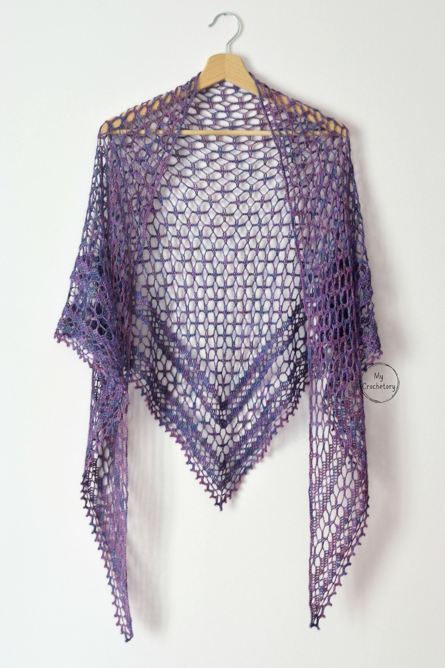 Nightfall Lace Shawl Crochet Pattern