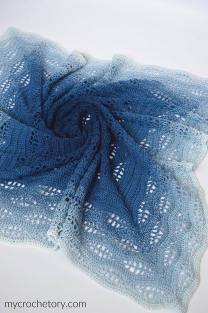 Nightfall Lace Shawl Crochet Pattern
