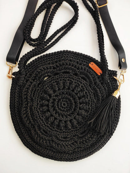 Boho Crossbody Bag Crochet pattern - OR