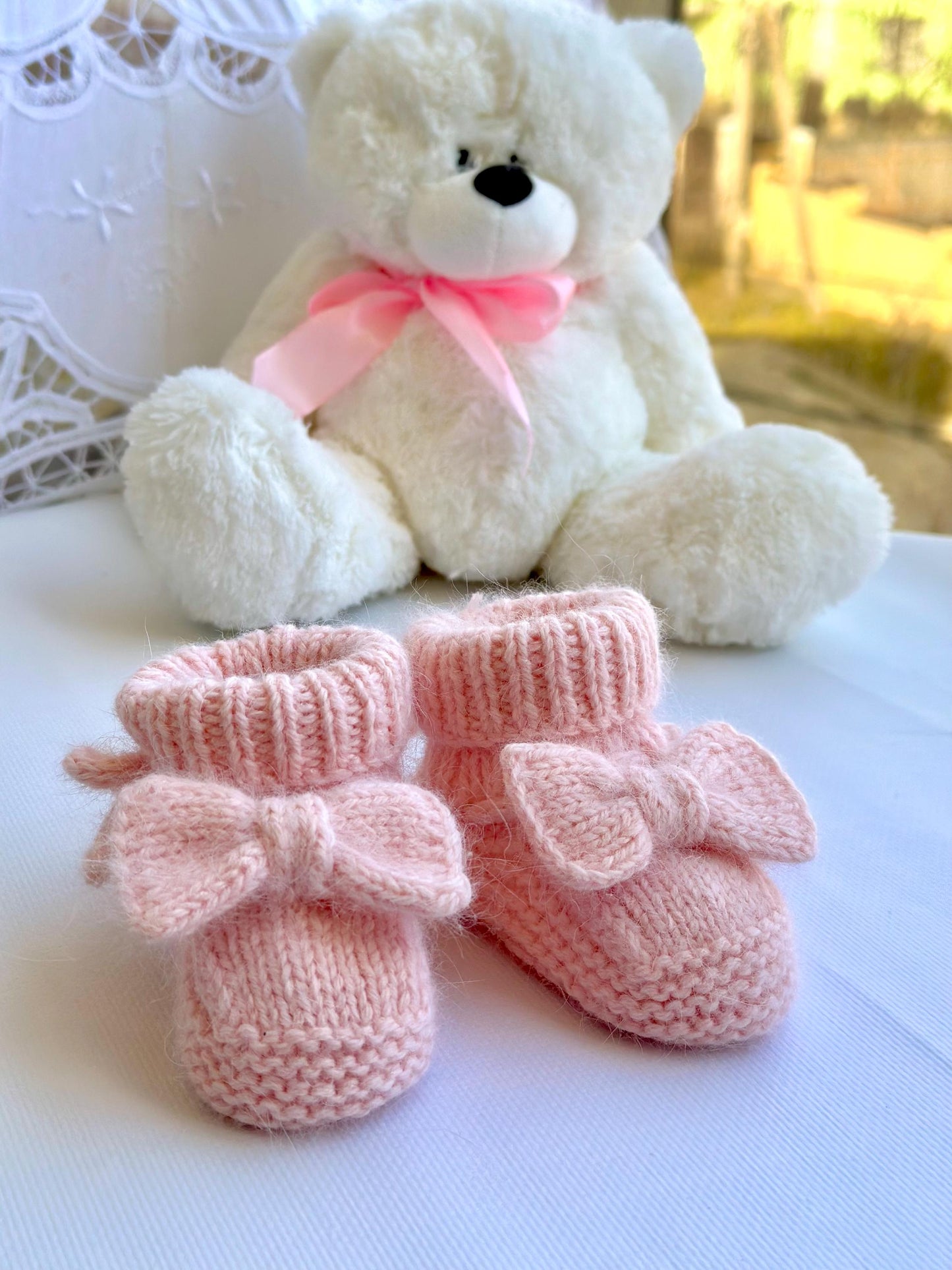Easy Baby Booties Knitting Pattern