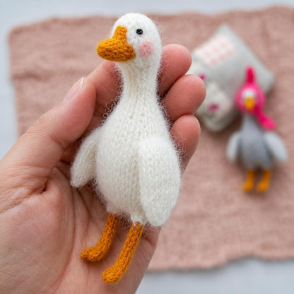 Stuffed Little Goose Knitting Pattern