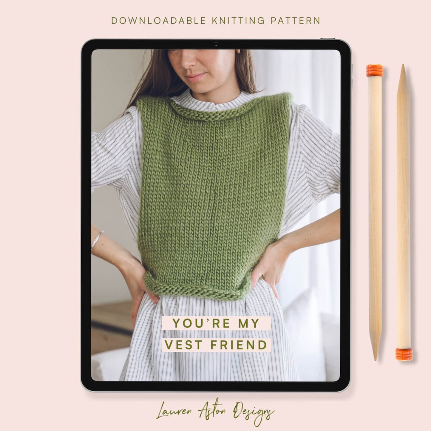 Wave Vest Knitting Pattern